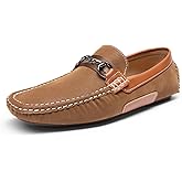 Bruno Marc Men's Driving Penny Loafers Casual Moccasins Shoes,Size 8,Tan