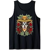 La Calavera Catrina - Santa Muerte - Sugar Skull Tank Top