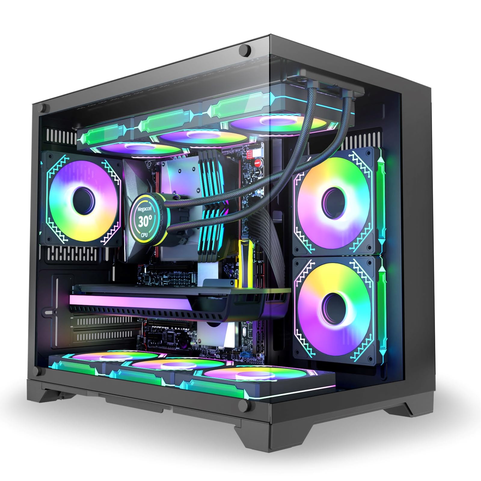 Megaccel MATX PC Case (Not for ATX)