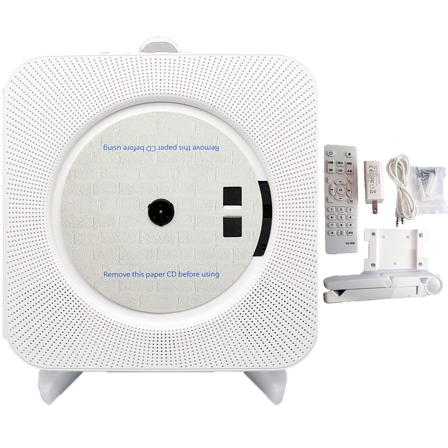 Buy HENGTPUR Cd Player Vertical Loading Wall able Bluetooth with Remote