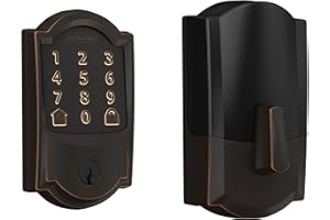 Schlage Encode Smart Wi-Fi Deadbolt with Camelot Trim in Aged Bronze