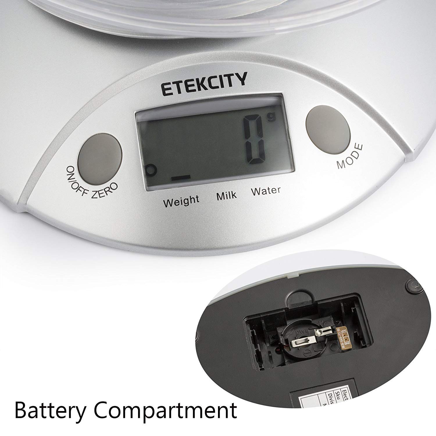 Product Digital Kitchen Scales 5kg/ 11b (1g/ 0.1oz), with Tare