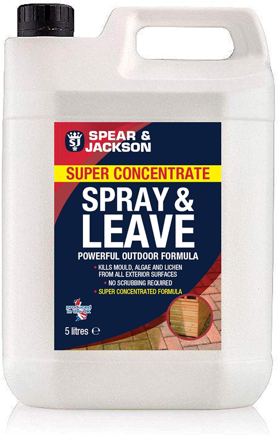 Spear & Jackson 5 Litre Spray & Leave Super Concentrate makes up to 50