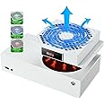 DEPGI Cooling Fan for Xbox Series S, Featuring Automatic Fan Speed Adjustment Based on Temperature, LED Display Screen, Low N