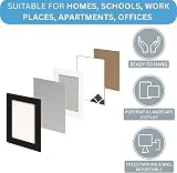 Clay Roberts 8x10 Picture Frame White Freestanding Wall Mountable 20x25 cm view 7