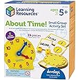 Learning Resources About Time! Group Activity Set, Classroom Set, 6 Write & Wipe Clocks