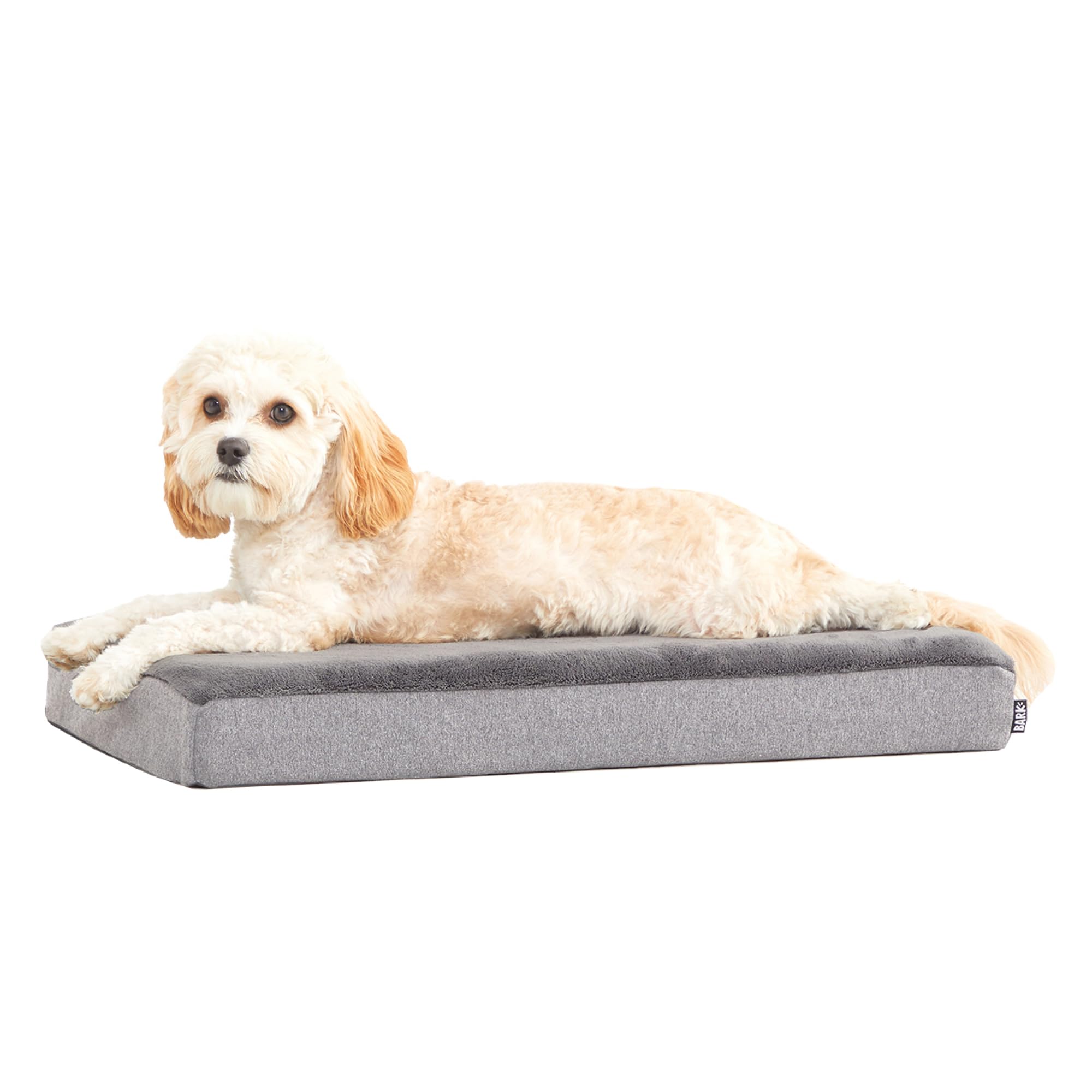Photo 1 of Barkbox Orthopedic Dog Bed with Memory Foam, Premium Comfort for Dogs and Puppies, Dog Beds for Joint Relief and Restful Sleep, Durable and Easy to Clean - Grey, Medium 29 x 18 x 3 inches