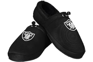 FOCO Men's NFL Big Logo Athletic Moccasin Slippers