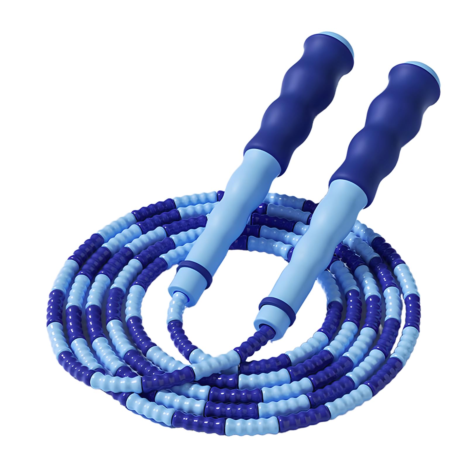 JYJLLM Jumpstart Your Fitness with our Beaded Skipping Rope - Perfect for Cardio and Endurance Training - Kids and Adults (Blue)