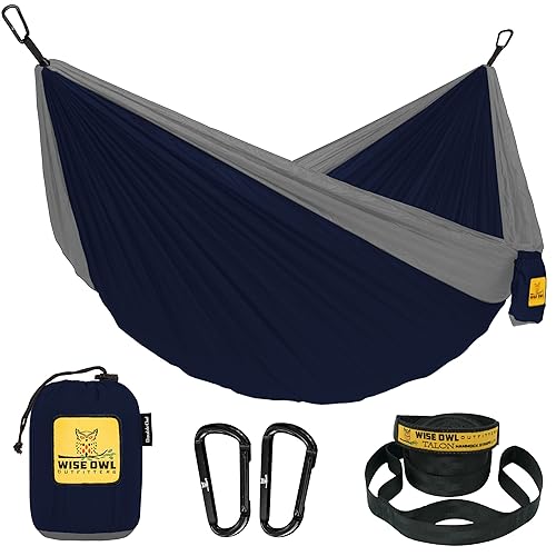 Wise Owl Outfitters Camping Hammock Portable Hammock Double