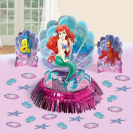 Disney Ariel Little Mermaid Birthday Party Table Decorating Kit