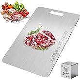 Katuchef Titanium Cutting Board, 2026 New 100% Pure Titanium Cutting Boards for Kitchen, Titan Cut Pro Double Sided Chopping Board, Non Toxic Dishwasher Safe Durable Cut for Meat Fruit Vegetable(L)