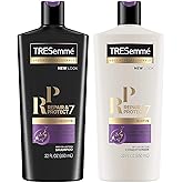 TRESemme Shampoo and Conditioner Set, Repair & Protect 7 with Biotin, Visibly Repairs 7 Types of Styling Damage and Strengthens Hair, 22 Fl Oz each