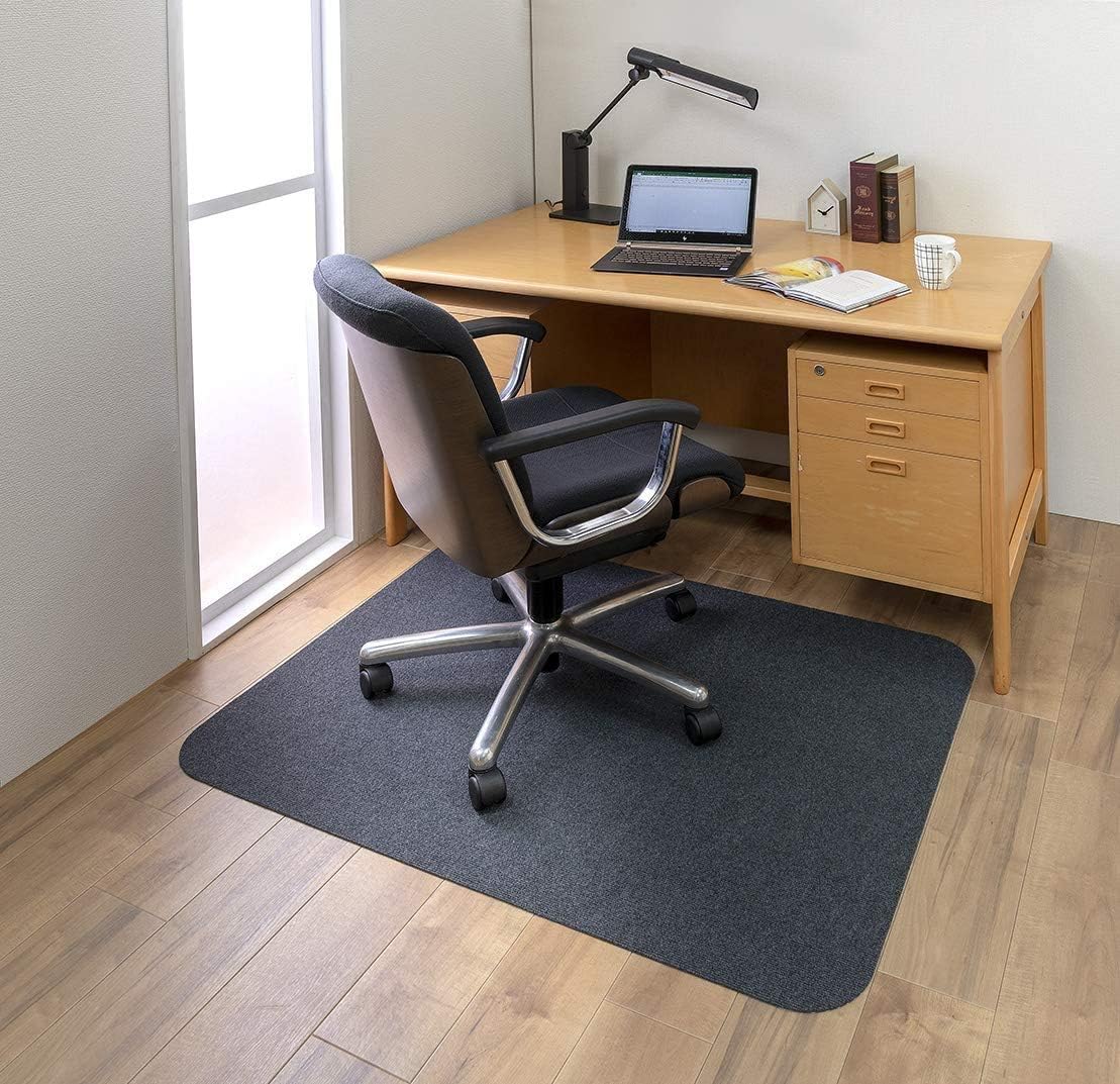 Office Chair Mat, Opaque Hard Floor Mat for Home, 0.16" Thick Multi-Purpose Low Pile Desk Chair Mat for Hardwood Floor (35x55 in. / Dark Gray): Kitchen & Dining