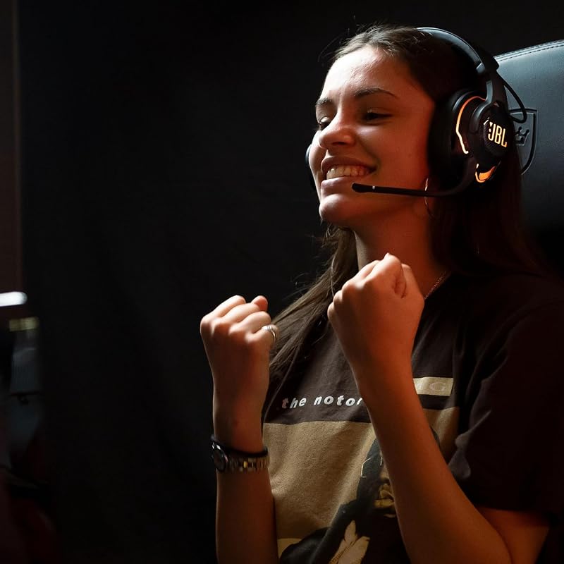 Quantum 910 Auriculares True Wireless Bluetooth, con cancelación de ruido adaptable, función gaming y carga, micrófono boom incorporado, negro