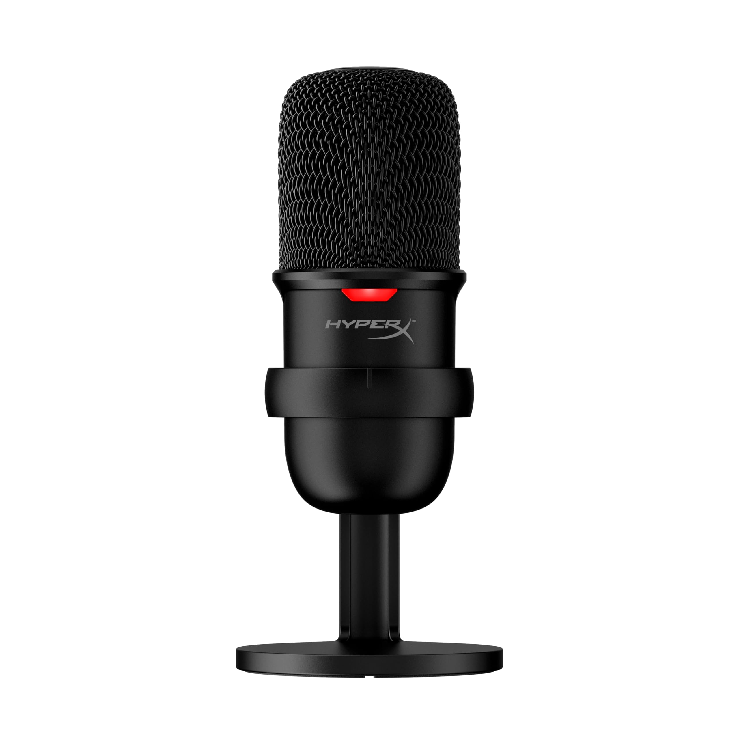 HyperX SoloCast – USB-Kondensator-Gaming-Mikrofon, für PC, PS4 und Mac, Tap-to-Mute Sensor, Kardioid Richtcharakteristik, Gaming, Streaming, Podcasts, Twitch, YouTube, Discord, Schwarz
