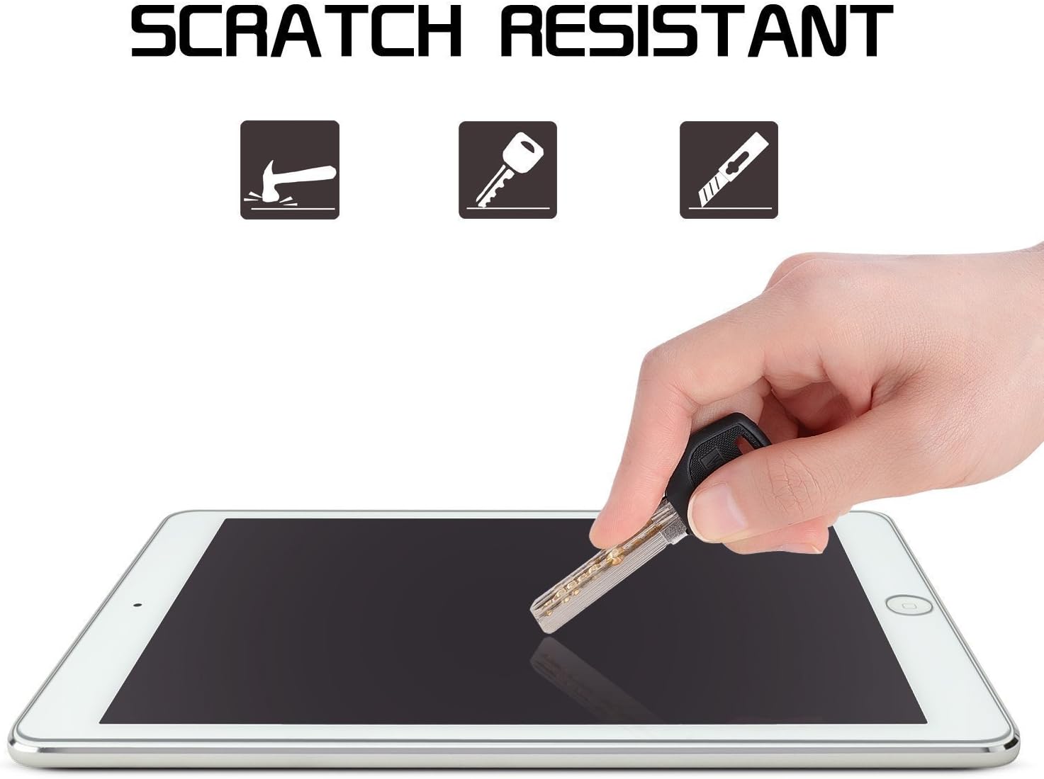 New iPad 9.7" (2018 & 2017) / iPad Pro 9.7 / iPad Air 2 / iPad Air Screen Protector, SPARIN Tempered Glass Screen Protector - Apple Pencil Compatible / High Definition / Scratch Resistant: Computers & Accessories