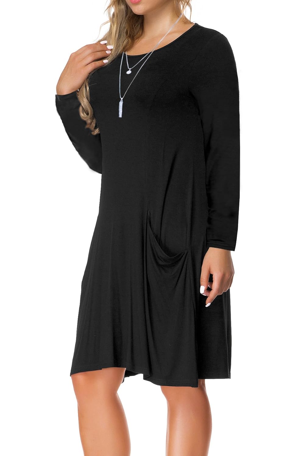 Xx Large レディース Black B0756f11vy Dress Verabendi Xx Large Black ワンピースチュニック 超目玉 12月 Nafusah Com