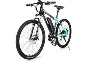 ANCHEER Hummmer Electric Bike for Adults 27.5'' Peak 750W Electric Mountain Bike/Ebike, 3 Hours Fast Charge, 55 Miles Electric Bicycle with 48v/499Wh Battery, LCD Display, 21/24 Speed Gears