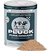 Pluck Pure Beef Organs Powder | As Seen on ABC&rsquo;s Shark Tank | 53 Servings | 100% Liver, Kidney, Spleen, Heart, &amp; Pancreas from 100% Grass Fed &amp; Grass Finished Pastured Beef