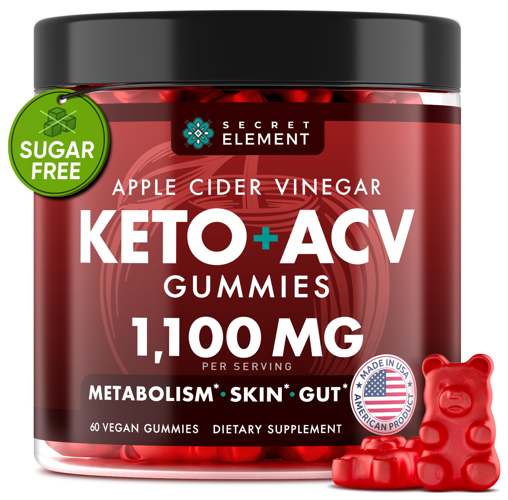 Keto + ACV Gummies 1100 mg