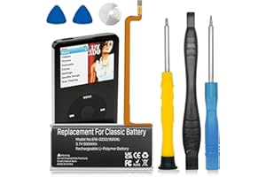 BOANV 900mAh 616-0232 Battery with Repair Tool Kits,Compatible with iPod 5th - 7th Generation Video Classic A1136 A1238 6th 80GB 6.5th 120GB 7th 160GB 5th 30GB