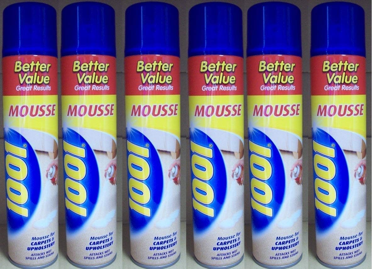6 x 1001 Carpet Mousse Carpet & Upholstery Stain Remover 350ML Amazon.co.uk Garden & Outdoors