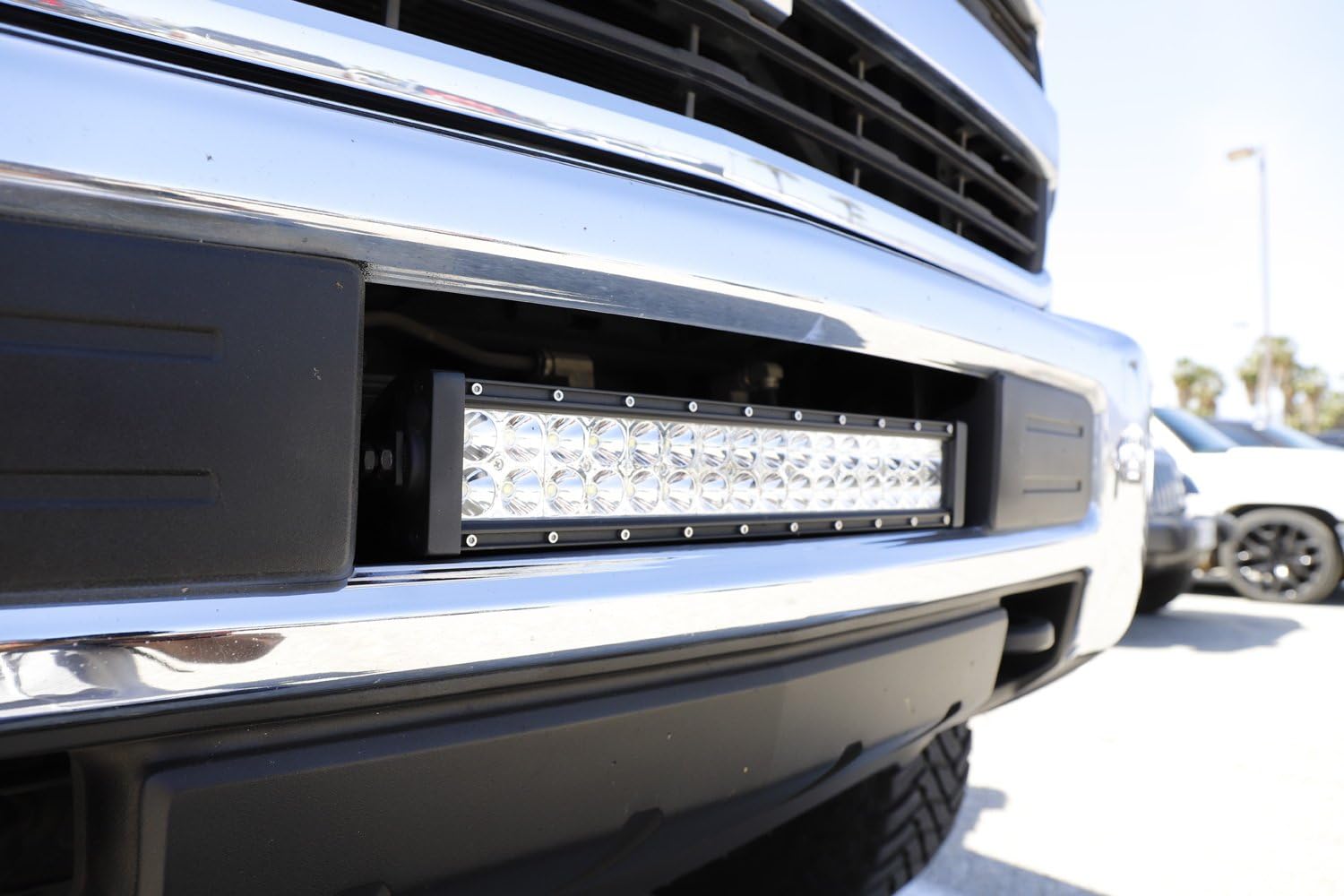 IJDMTOY Lower Grille Mount LED Light Bar Kit For 2015 up Chevy