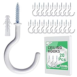 Etoolia 20 Pcs Ceiling Hooks for Hanging Plants