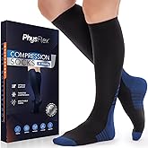 Compression Socks for Women & Men (20-30 mmHg) Support for Flying and Travel, Nurses, Sports and Everyday Wear