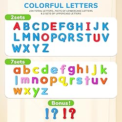 JoyCat Classroom Magnetic Letters Kit Colorful 234