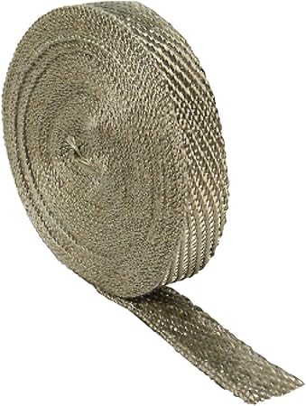 Amazon Dei エキゾーストラップ チタニウムサーモバンテージ 2 5cm 15m マフラーカバー 車 バイク