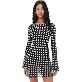 The Britain Dress in Black & White Dot