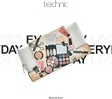 Technic Mini Make Up Kit Travel Cosmetic Bag 14 Essentials Eyes Lips Face Vegan view 2