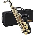 LeSage E Flat Black Saxophone for Beginners & Students - Alto Sax With Case