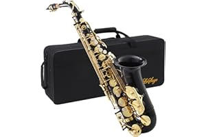 LeSage E Flat Black Saxophone for Beginners & Students - Alto Sax With Case