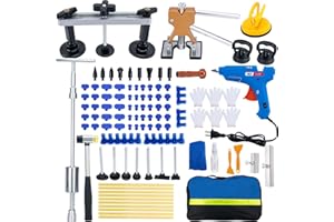 SZLYYDS 102Pcs Dent Puller Kit Dent Removal Kit for Cars, Paintless Dent Repair kit Car Dent Remover Puller, Professional Hail Dent Removal Kit, Adjustable Body Repair Dent Removal Tools