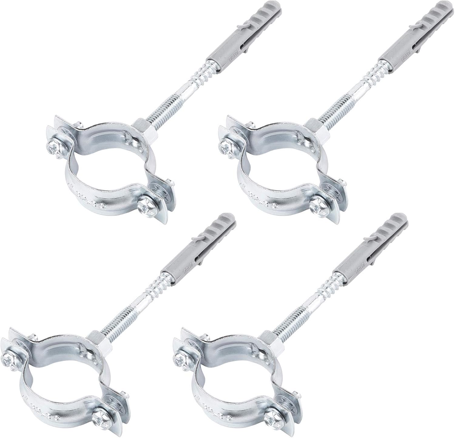 (Pack of 4 pcs) Metal Pipe Brackets Clips Clamps for diameter 32-36 mm Pipes (4)