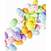 ShiKeWei 35PCS Foam Easter Eggs Decoration, Assorted Pastel Speckled Eggs Bowl for DIY Spring Displays, Indoor Table Centerpiece Decoration, Party Favor, Gift Spring Home Wedding Table D&eacute;cor