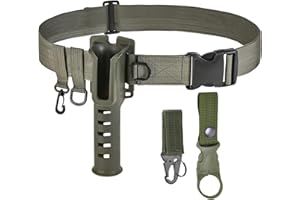 MOUHIKE Fishing Wading Belt Rod Holder Adjustable Wader Fishing Waist Belt for Fly Surf Casting Spinning Fishing Pole Fishing Tackle