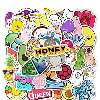 Paquete De Pegatinas De 50 Piezas para Computadora Portátil Nevera ...