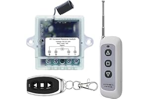 SZAWINLI Forward Reverse Remote Control Switch,DC12V-24V 10A Remote Switch,Linear Actuator 12V Remote Control,165 Ft Range,for Motors,Winch Electromagnetic Relays (White