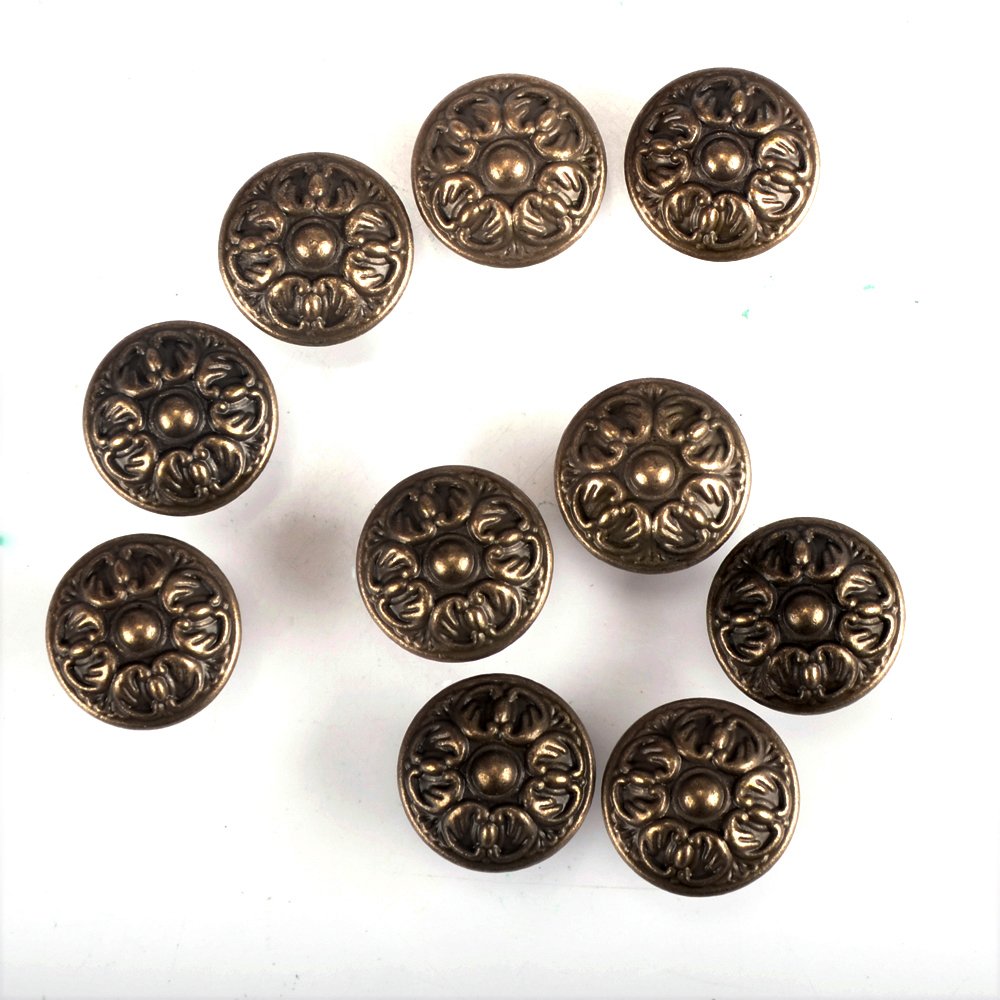 Mangos y asas para menaje Bronce, 10 Unidades diseño de Flores de