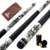 CUESOUL 58 inch 1/2 Maple Pool Cue Stick Kit-Rockin Series