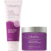 TriLASTIN Maternity Stretch Mark Prevention Cream (4oz) Bundle with Hydro-Thermal Accelerator (3oz) | Pregnancy Must-Have | Safe and Hypoallergenic Gift for First-time Moms | 1 Month Supply