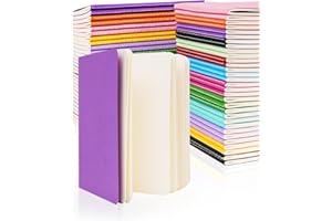 Dynta Small Notebook Bulk 60 Packs A6 (4.25x5.5 in) Mini Sketchbooks Blank Page Colorful Cover, Unlined Pocket Journals for Kids Drawing Memo Notepad 30 Sheets/60 Pages