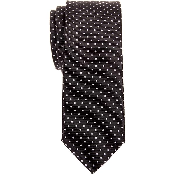 Silk Polka Dot Tie in Shiny Black | Solid Black Necktie with Polka Dots Silk Polka Dot Tie in Shiny Black | Solid Black Necktie with Polka Dots