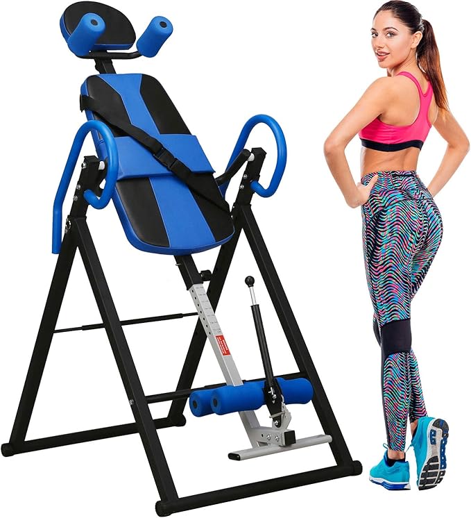 Merax Body Comfort Inversion Table with Ultra-Thick Back Support Heavy Duty Up to 264 lbs