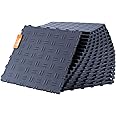 VEVOR Garage Tiles Interlocking, 12 x 12 x 0.53 inch 50 Pack Garage Floor Covering Tile, Non-Slip Double-Sided Texture Garage Flooring Tiles, for Garages, Basements, Repair Shops, Graphite Gray