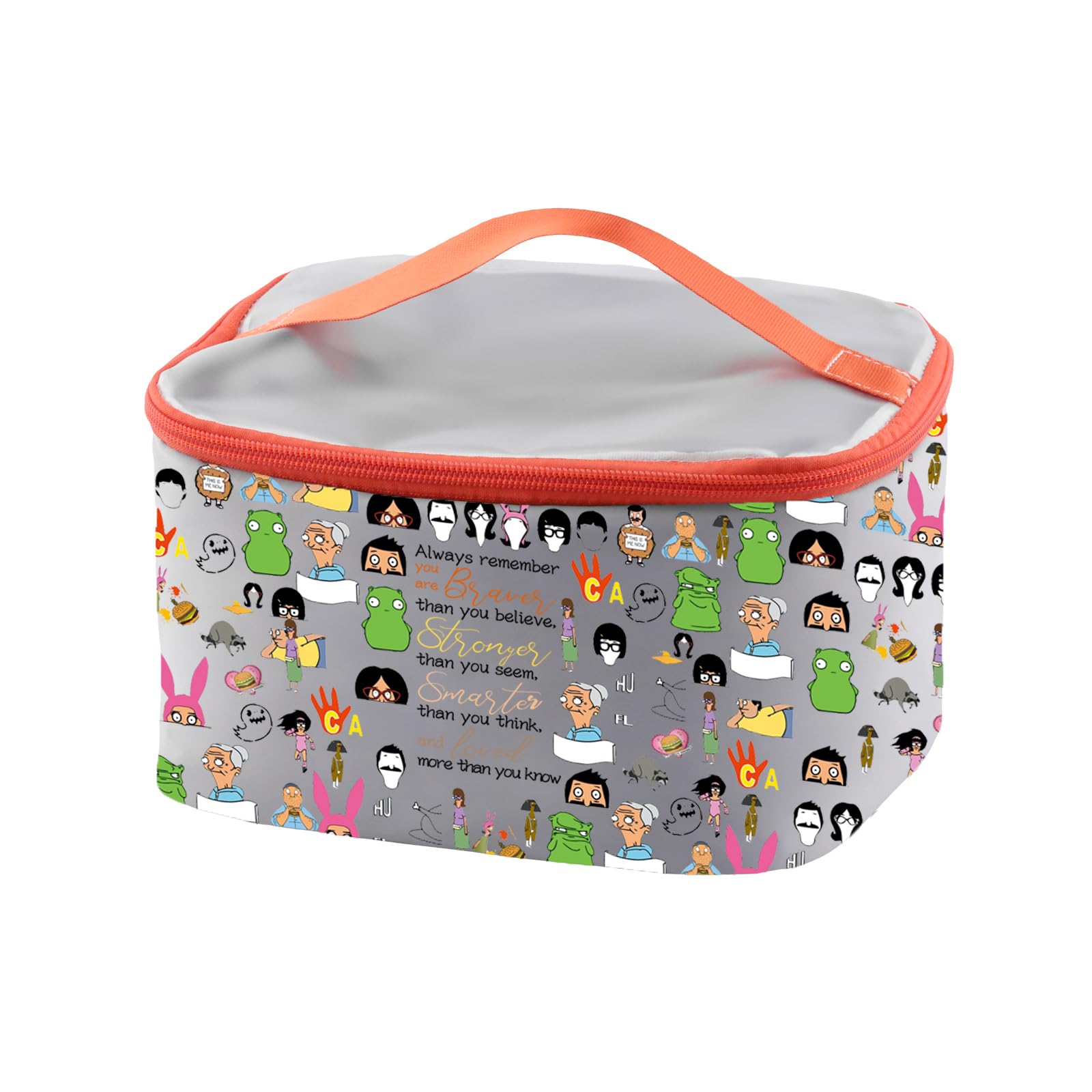 PXTIDY Comedy Cartoon TV Show Merchandise Gifts Bob Belcher Cosmetic Bag Couple Gift Burgers Style Gift for Bob's Fans